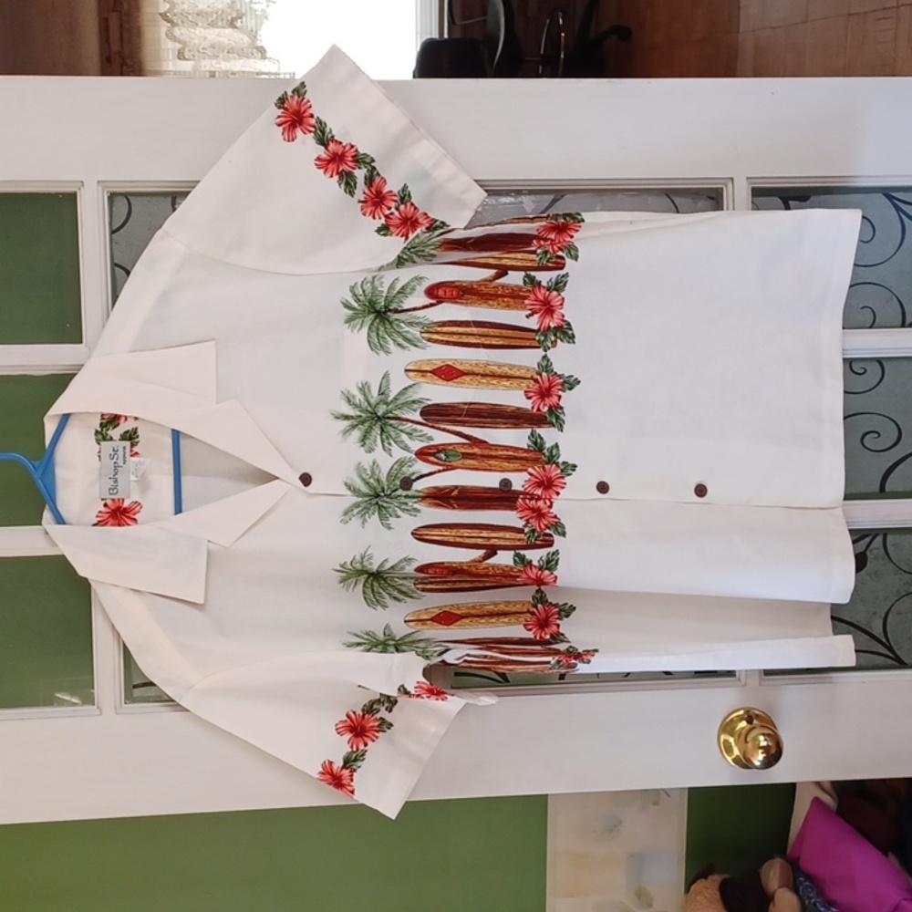 Vintage Hawaiian shirt men's size xlarge Bishop St. Apparel
